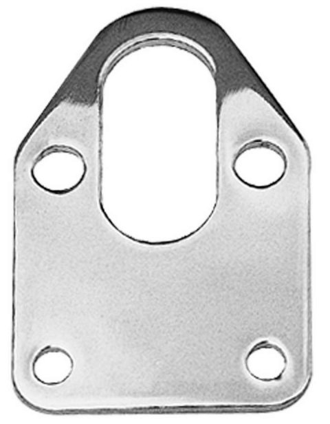 Trans-Dapt Performance Fuel Pump Mounting Plates 2310 Plate, Steel, Chrome, Pump, Chevy, Small Block, Each thumbnail 1