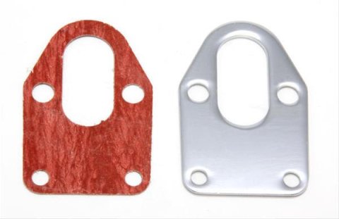 Trans-Dapt Performance Fuel Pump Mounting Plates 2310 Plate, Steel, Chrome, Pump, Chevy, Small Block, Each thumbnail 2
