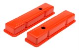 Trans-Dapt Performance Products Valve Covers 9970 Covers, Short, Steel, Orange Powdercoated, Non-Baffled, Chevrolet, Small Block, Pair thumbnail 3