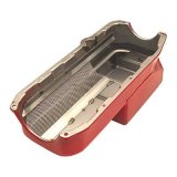 Trans-Dapt Performance Products Oil Pans 1088 Pan; Hamburgers Econo-Series; Pan; Small Block Chevy; Wet Sump; Drag Race And Marine; 7 qt. Capacity; thumbnail 1