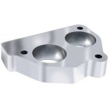 Trans-Dapt Performance Smooth Bore TBI Spacers 2734 Throttle Body Spacer, Bore, Aluminum, Natural, 1 in., Chevy, GMC, Pickup/SUV, Each thumbnail 3