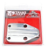 Trans-Dapt Performance Products Fuel Pump Block-Off Plates 6064 Plate, Billet Aluminum, Polished And Ball Milled, Chevy, Small Block, Each thumbnail 1