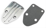 Trans-Dapt Performance Products Fuel Pump Block-Off Plates 6064 Plate, Billet Aluminum, Polished And Ball Milled, Chevy, Small Block, Each thumbnail 2