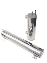 Trans-Dapt Performance Stainless Steel Radiator Overflow Tanks 9910 Tank, Polished Steel, 2 in. Diameter x 19 in. Length, 32 oz. Capacity, Each thumbnail 1