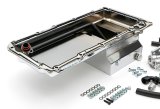 Trans-Dapt Performance Products Oil Pans 0185 Pan & Filter Kit, LS Engine Swap Pan & Remote Dbl Filter Base Combo Kit; Horizontal Port, Chrome Pan 7Qt thumbnail 1