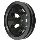 Trans-Dapt Performance Products Water Pump Pulleys 7145 Pulley, SBC Alum Lwp Dbl Upper Pulley Black thumbnail 1