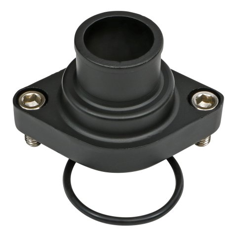 Trans-Dapt Performance Products Water Necks and Thermostat Housings 7192 Neck, Early Chevy Black Aluminum Neck thumbnail 1