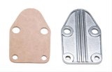 Trans-Dapt Performance Fuel Pump Block-Off Plates 2057 Plate, Steel, Chrome Plated, Chevy, Small Block, Each thumbnail 1