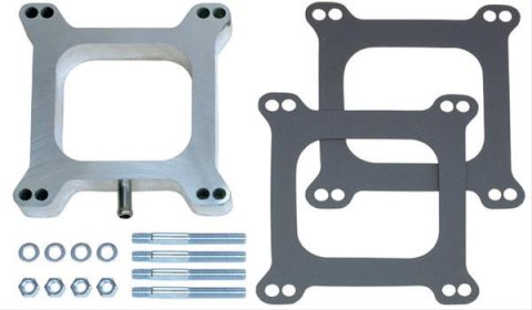 Trans-Dapt Performance 1 Inch Carburetor Spacer 2103 Spacer, Aluminum, in. Thick, Open, Square Bore, Each