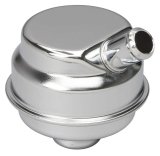 Trans-Dapt Performance Chrome Valve Cover Breathers 9169 Breather, Push-In, Round, Steel, Chrome, Plain, Each thumbnail 2