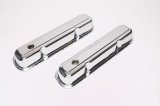 Trans-Dapt Performance Chrome Valve Covers 9298 Covers, Stock Height, Steel, Chrome, Plain, Chrysler, Small Block, Pair thumbnail 2