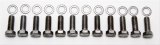 Trans-Dapt Performance Intake Manifold Bolts 9265 Bolts, Manifold, Steel, Chrome, Hex Head, Chevy, Small Block V8, V6, Set of 12 thumbnail 1