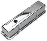 Trans-Dapt Performance Chrome Valve Covers 9215 Covers, Tall, Steel, Chrome, Plain, Chevy, Small Block, Pair thumbnail 3