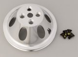 Trans-Dapt Performance Aluminum Water Pump Pulleys 8890 Pulley, V-Belt, 1-Groove, Aluminum, Polished, Chevy, Big Block, Short Pump, Each thumbnail 2