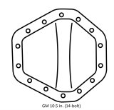 Trans-Dapt Performance Chrome 14 Bolt GM 10.5 Inch Differential Cover 9047 Cover, Steel, Chrome, GM, in., Kit thumbnail 1