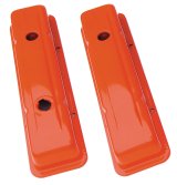 Trans-Dapt Performance OEM Reproduction Colormatch Valve Covers 9916 Covers, Stock Height, Steel, Orange, Plain, Chevy, Small Block, Pair thumbnail 2