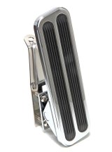 Trans-Dapt Performance Gas Pedals 9510 Pedal Assembly, Throttle, Floor Mount, Aluminum, Chrome, 6.5 in. Long, 2 in. Wide, Kit thumbnail 2