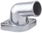 Trans-Dapt Performance Aluminum Water Necks 6016 Neck, Aluminum, Polished, 15 Degree, Chevy, Big/Small Block, Each thumbnail 2
