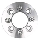 Trans-Dapt Performance Billet Wheel Adapters 3602 Adapters, 1.250 in. Thickness, Aluminum, Clear Anodized, 4 x 4.25 in. Hub to 4 x 100mm Wheel, Pair thumbnail 3