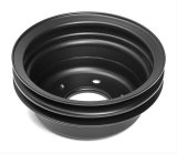 Trans-Dapt Performance Powdercoated Pulleys 8310 Crankshaft Pulley, V-Belt, Steel, 6.687 in. Diameter, Black Powdercoated, Small Block Ford, Each thumbnail 2