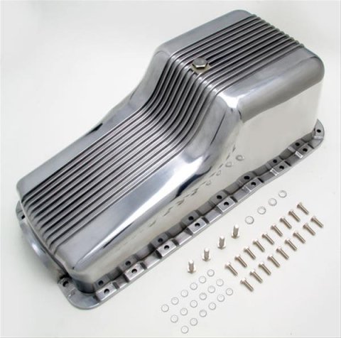 Trans-Dapt Performance Products Oil Pans 9026 OIL PAN FINNED ALUMINUM SB FORD 260-302 1962-82
