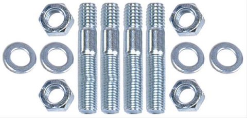 Trans-Dapt Performance Carburetor Stud Kits 2046 Studs, Steel, Zinc Plated, 5/16-18/24 in. x 1.375 in. Long, Kit