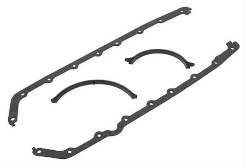 Trans-Dapt Performance Oil Pan Gaskets 4348 Gasket, Engine Pan, Cork/Rubber, Oldsmobile, 350-455, V8, Set