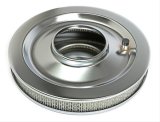 Trans-Dapt Performance Chrome Air Cleaners 2148 Filter Assembly, 14 in. Diameter, Round, Flat Base, Steel, Chrome, 2 1/8 in. Filter Height, Each thumbnail 1
