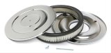 Trans-Dapt Performance Chrome Air Cleaners 2148 Filter Assembly, 14 in. Diameter, Round, Flat Base, Steel, Chrome, 2 1/8 in. Filter Height, Each thumbnail 2