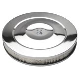 Trans-Dapt Performance Chrome Air Cleaners 2148 Filter Assembly, 14 in. Diameter, Round, Flat Base, Steel, Chrome, 2 1/8 in. Filter Height, Each thumbnail 3