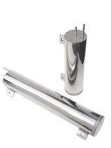 Trans-Dapt Performance Stainless Steel Radiator Overflow Tanks 6910 Tank, Polished Steel, 2 in. Diameter x 13 in. Length, 20 oz. Capacity, Each thumbnail 1