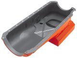Trans-Dapt Performance Drag Race Oil Pans 9729 Pan, Steel, Orange, 6 qt., Chevy, Big Block, Each thumbnail 2