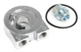 Trans-Dapt Performance Oil Cooler Sandwich Adapters 1327 Adapter, Filter, Sandwich, Aluminum, Natural, 22mm x 1.5mm Thread, 3/8 in. NPT Inlet/Outlet, Each thumbnail 2