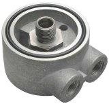 Trans-Dapt Performance Oil Cooler Sandwich Adapters 1327 Adapter, Filter, Sandwich, Aluminum, Natural, 22mm x 1.5mm Thread, 3/8 in. NPT Inlet/Outlet, Each thumbnail 3