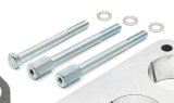 Trans-Dapt Performance Swirl-Torque TBI Spacers 2534 Throttle Body Spacer, Swirl-Torque, Aluminum, Natural, 1 in., Chevy, GMC, Pickup/SUV, Each thumbnail 2
