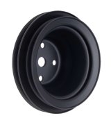 Trans-Dapt Performance Powdercoated Pulleys 8623 Water Pump Pulley, Steel, 2-Groove, 6.3 in. Dia., Satin Black Powdercoat, Chevy, Big Block, Long Pump, Each thumbnail 4