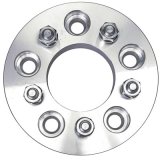 Trans-Dapt Performance Billet Wheel Adapters 3613 Adapters, 1.250 in. Thickness, Aluminum, Clear Anodized, 5 x 5.00 in. Hub to 5 x 4.50 in. Wheel, Pair thumbnail 3