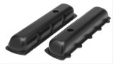 Trans-Dapt Performance Products Valve Covers 8612 OLDS OFFSET HOLE ASPHALT BLACK POWDER COATED VALVE COVERS thumbnail 2