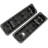 Trans-Dapt Performance Products Valve Covers 7443 Cover, 87-Up Chev 50-57L Black Lo Baffled V/C thumbnail 1