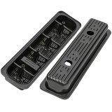 Trans-Dapt Performance Products Valve Covers 7443 Cover, 87-Up Chev 50-57L Black Lo Baffled V/C thumbnail 2