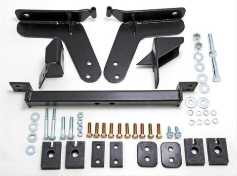 Trans-Dapt Performance Engine Swap Motor Mounts for 1975-1977 ASTRE, VEGA - 4686 Mounts, Swap, Complete Mount, Bolt-In, Steel/Rubber, Black, Chevy, Pontiac, Small Block, Kit