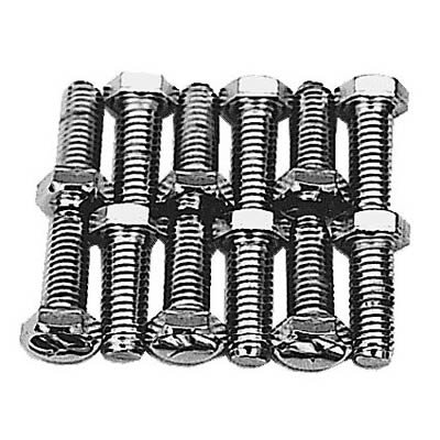 Trans-Dapt Performance Intake Manifold Bolts 4923 Bolts, Manifold, Steel, Gold Iridite, Hex Head, Chevy, Small Block, Set of 12 thumbnail 1