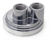 Trans-Dapt Performance Spin-On Oil Filter Bypass Adapters 1058 Adapter, Bypass, Spin-On, Aluminum, Natural, 20mm x 1.5mm Thread, 1/2 in. NPT Inlet/Outlet, Each thumbnail 1