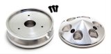 Trans-Dapt Performance Alternator Pulleys 6059 Pulley, Alternator, Polished Aluminum, Includes Nose Piece, GM thumbnail 1
