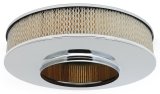 Trans-Dapt Performance Products Air Cleaners 2300 Cleaner, Chrome Cleaner 14In X 3In Dominator Base thumbnail 2
