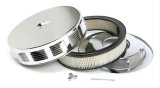 Trans-Dapt Performance Chrome Air Cleaners 2293 Filter Assembly, Round, Dropped Base, Steel, Chrome, Louvered Style, Paper Element, 5.125 in. Inlet, Each thumbnail 3