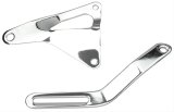 Trans-Dapt Performance Steel Alternator Brackets 9455 Bracket, Steel, Chrome, Cylinder Head Mount, Ford, Kit thumbnail 1