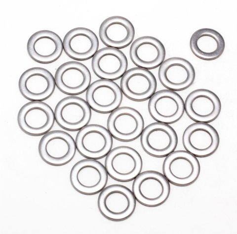 Trans-Dapt Performance AN Series Washers 9276 Washer, Flat Series, Stainless Steel, Polished, .313 in. I.D., Set of 25