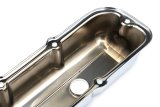 Trans-Dapt Performance Chrome Valve Covers 9390 Covers, Stock Height, Steel, Chrome, Plain, Chevy, Truck 1980-89, 2.8L, V6, Pair thumbnail 2