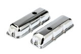 Trans-Dapt Performance Chrome Valve Covers 9390 Covers, Stock Height, Steel, Chrome, Plain, Chevy, Truck 1980-89, 2.8L, V6, Pair thumbnail 3
